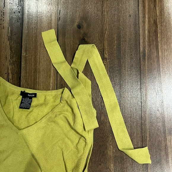 kenzie sleeveless knit top with skinny tie - Picture 7 of 7